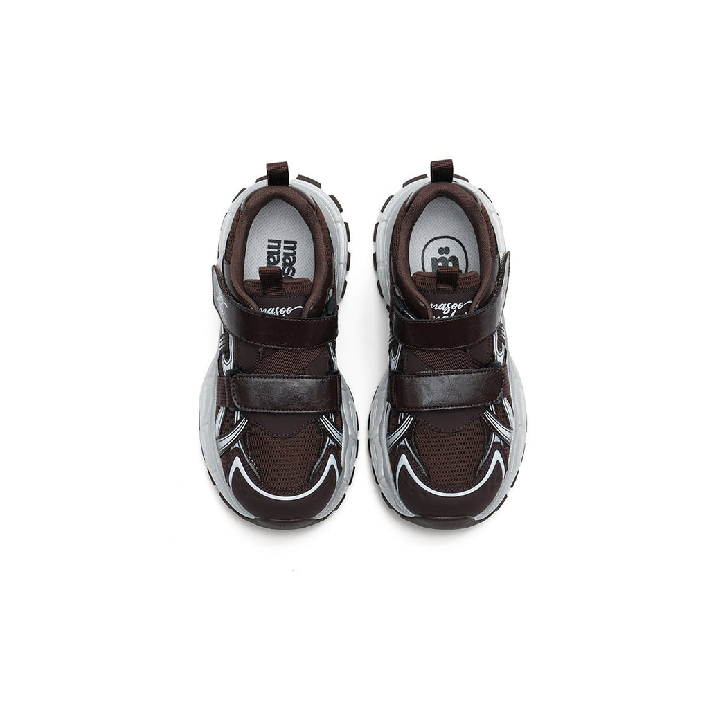 Women's Y2K chunky platform dad sneakers with breathable mesh, velcro straps, and trail runner rubber outsole — view 3