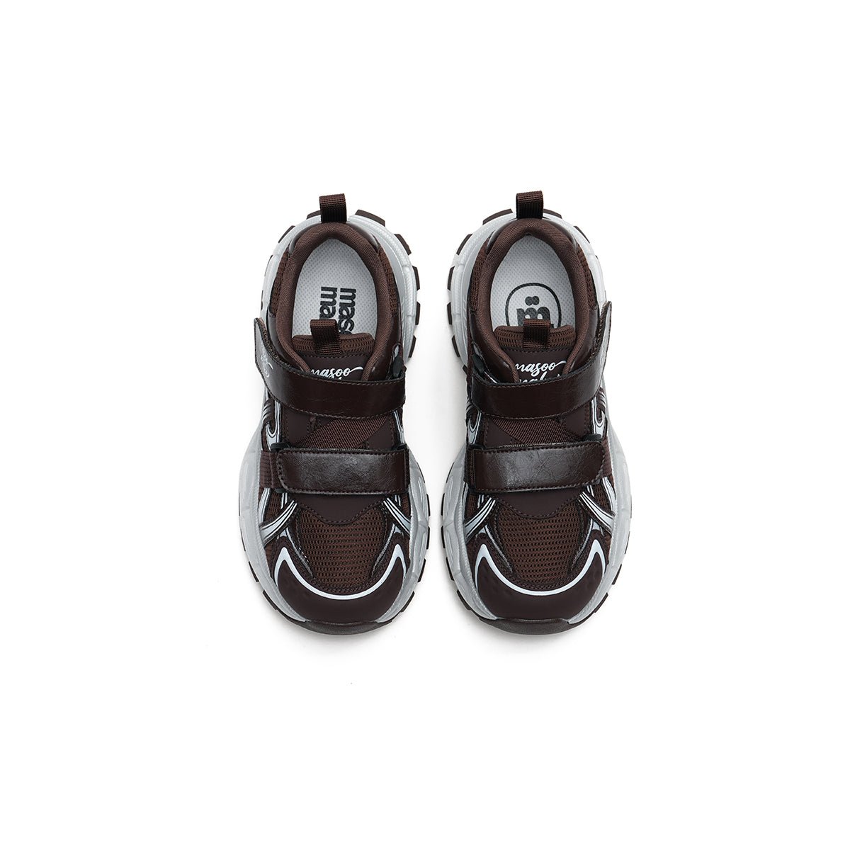 Women's Y2K chunky platform dad sneakers with breathable mesh, velcro straps, and trail runner rubber outsole — view 3