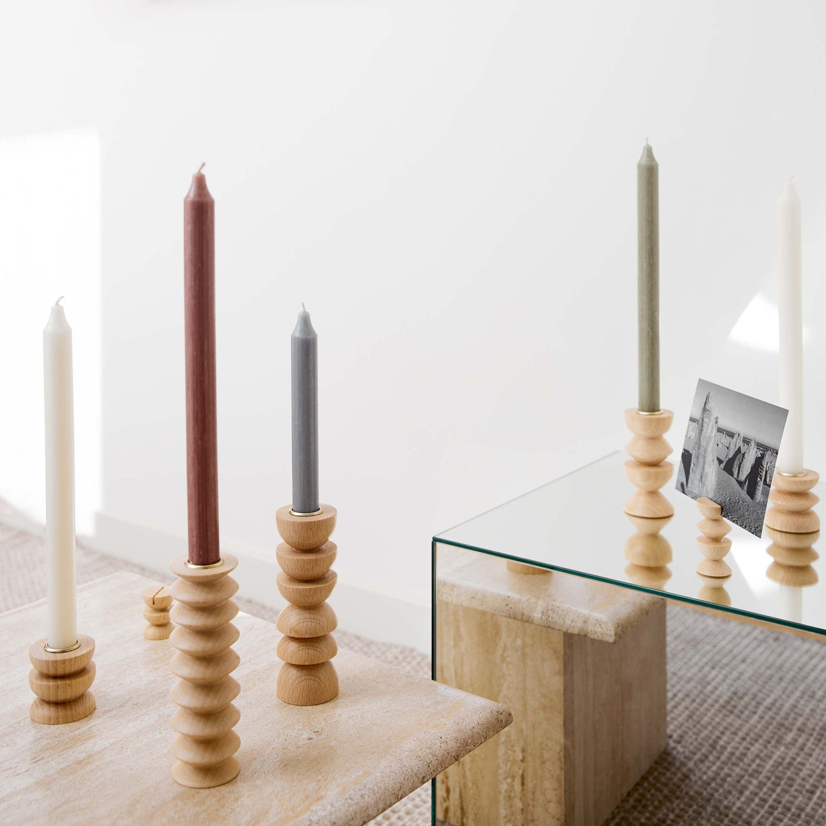 Totem Wooden Candle Holder - Tall Nº 4-4