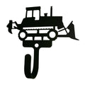 Wrought Iron Bull Dozer Wall Hook Decorative Small