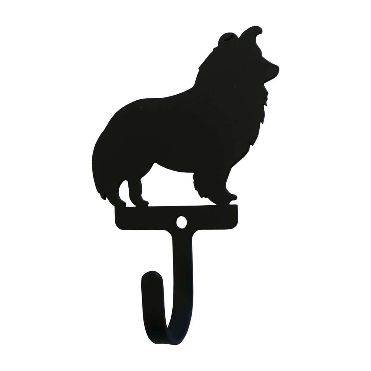Wrought Iron Shetland Dog Wall Hook Decorative Small
