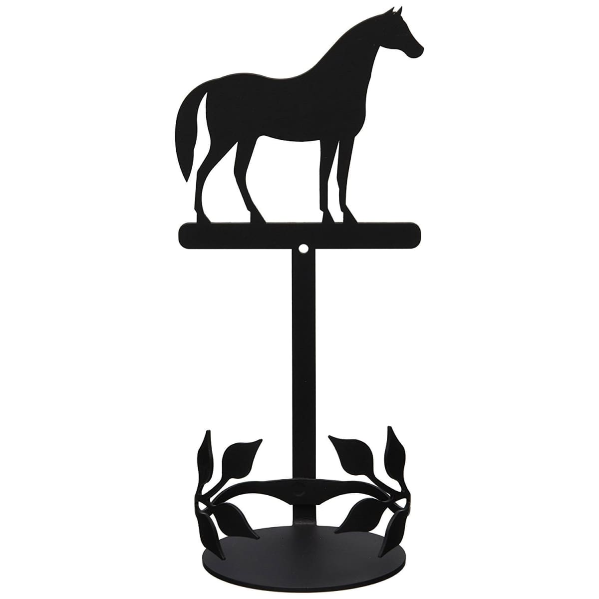 Wrought Iron Standing Horse Large Jar Sconce
