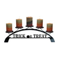 Wrought Iron Trick Or Treat Table Top Center Piece Candle Holder
