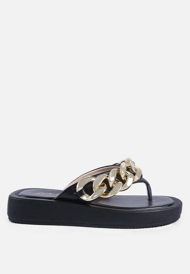 Zing Link Chain Thong Flats-5