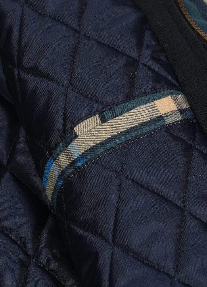 Men's thick plaid hooded flannel shirt jacket with quilted lining and adjustable fleece hood — view 5
