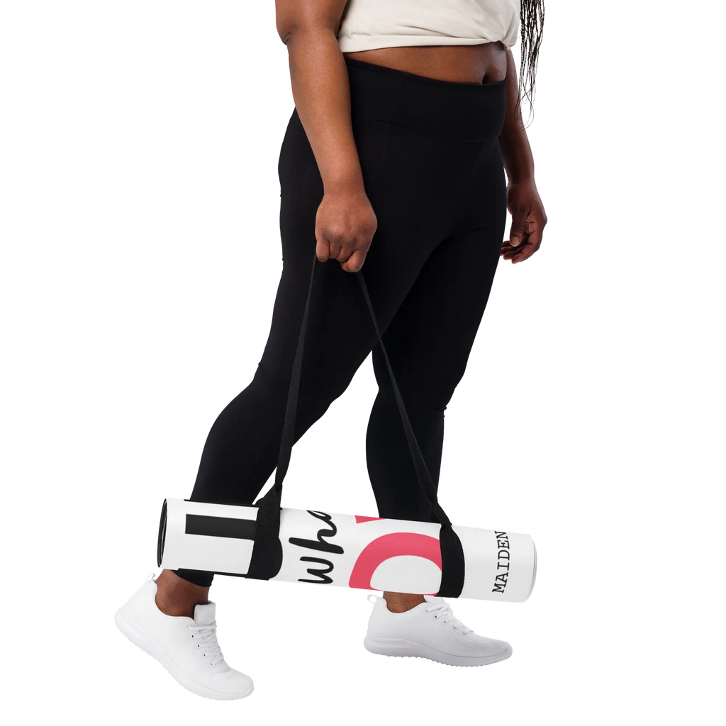 Eco-friendly mindfulness yoga mat with non-slip rubber bottom and soft microsuede top for fitness practice — view 2