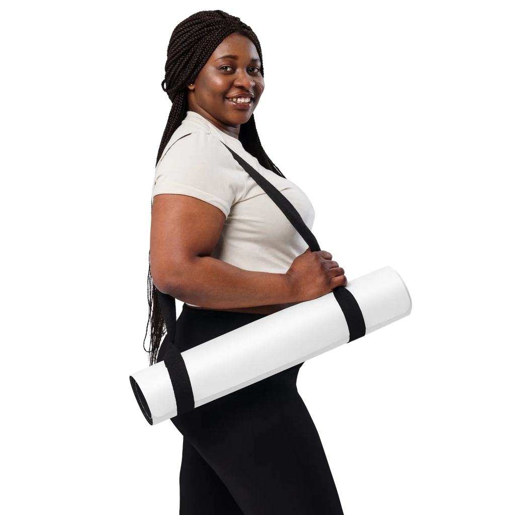 Eco-friendly mindfulness yoga mat with non-slip rubber bottom and soft microsuede top for fitness practice — view 3