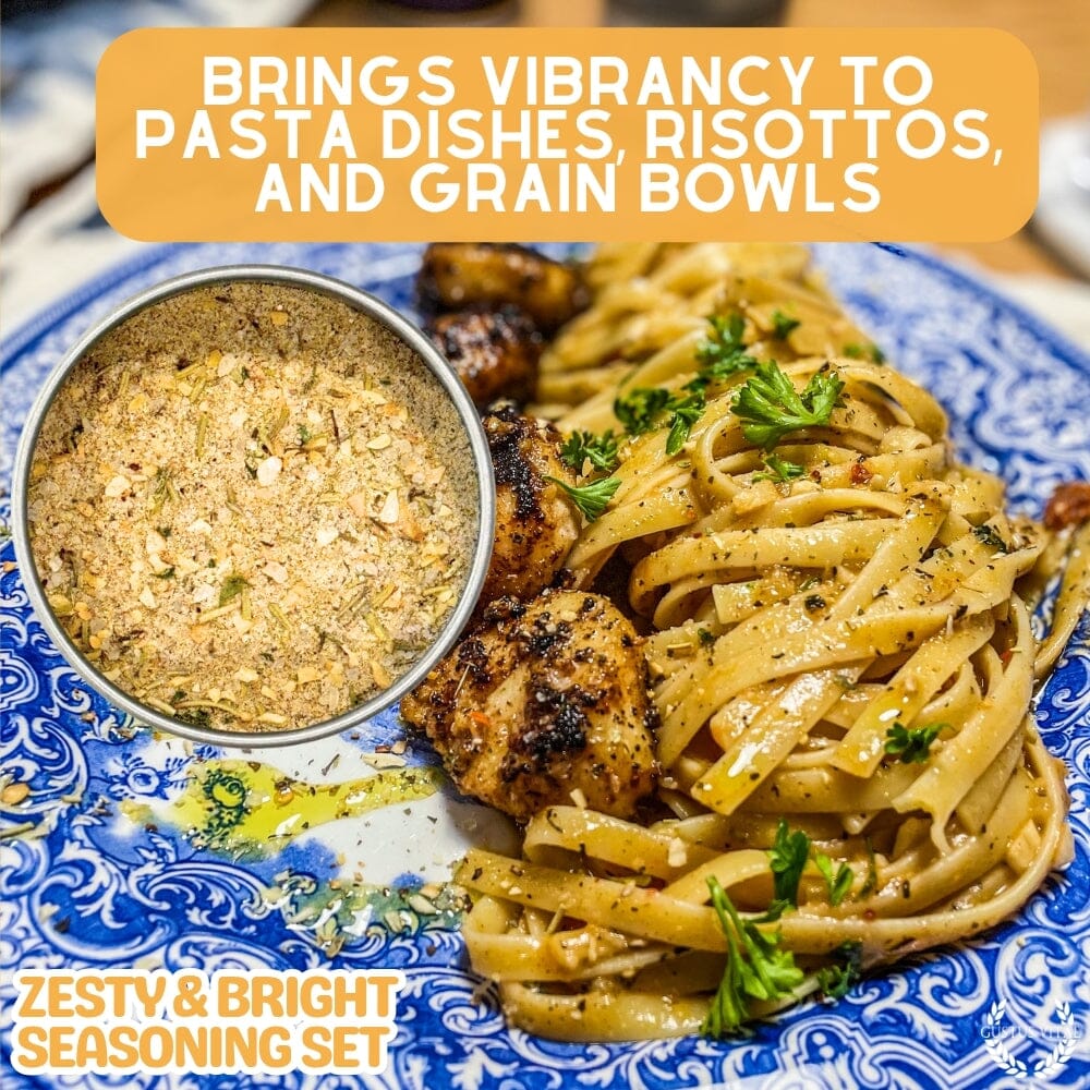 Zesty and bright gourmet seasoning set of six magnetic tins featuring all-natural artisanal spice blends — view 4
